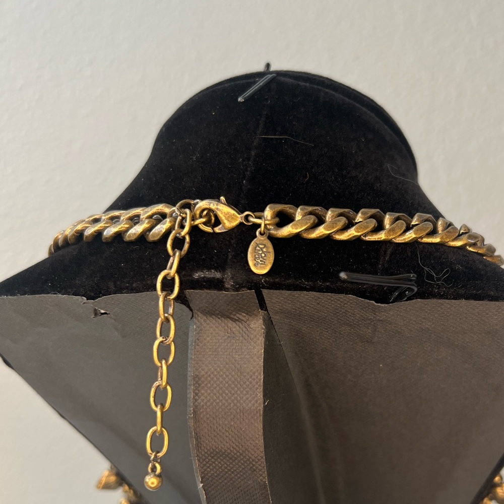 VTG  Joan Rivers Blue Rhinestone Bib Necklace - Picture 6 of 7